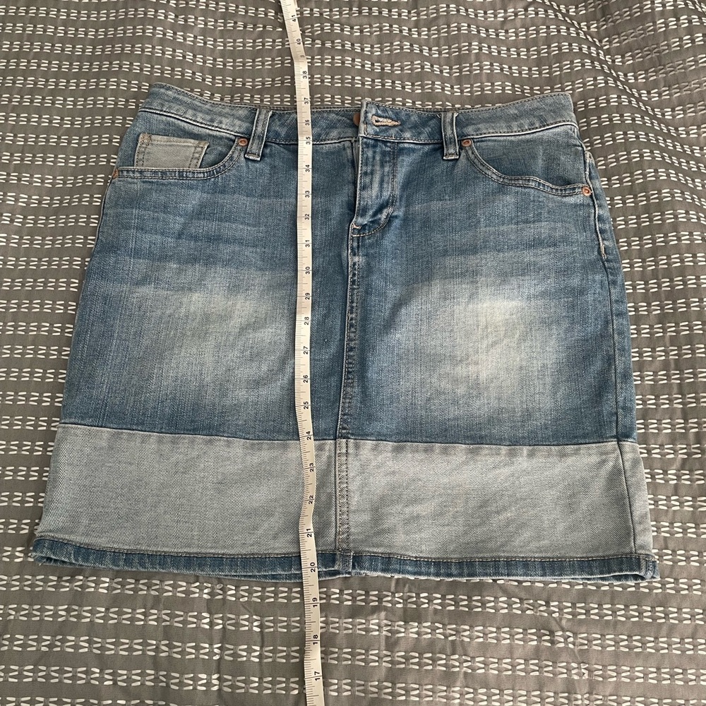 Soho, 6, Blue Denim Jean Skirt